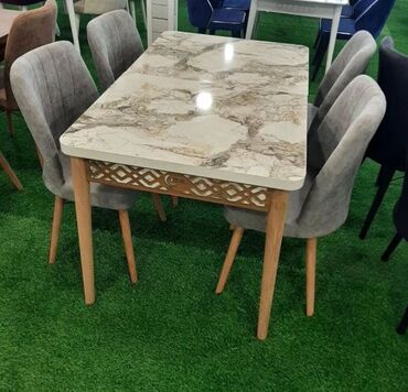 Masa və oturacaq dəstləri: Qonaq otağı üçün, Açılmayan, Dördbucaq masa, 4 stul -da lalafo.az — 14 Masa və oturacaq dəstləri: Qonaq otağı üçün, Açılmayan, Dördbucaq masa, 4 stul — 14