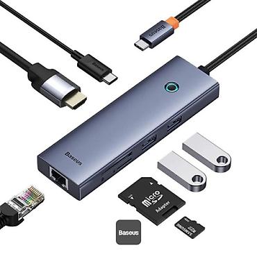 komputer notebook: Baseus Flite Series 7-in-1 B00052805813-00 USB-C HUB Müasir noutbuk — 2