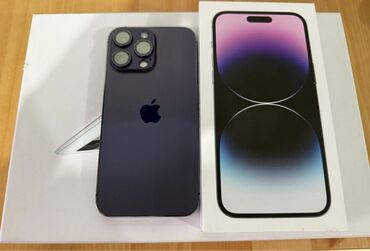 Apple iPhone: IPhone 14 Pro, 256 GB, Deep Purple, Zəmanət, Face ID, Sənədlərlə lalafo.az -da Apple iPhone: IPhone 14 Pro, 256 GB, Deep Purple, Zəmanət, Face ID, Sənədlərlə