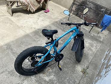 velosiped motor: Velson V12 elektrikli fat-bike - Rəng: mavi - Geniş “fat” təkərlər – — 2