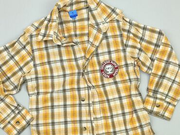 Shirts: Shirt 5-6 years, condition - Very good, pattern - Cell, color - Yellow