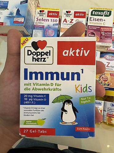 evalar vitamin c: Doppelherz aktiv Immun Kids – uşaq immuniteti üçün çeynənilən — 1