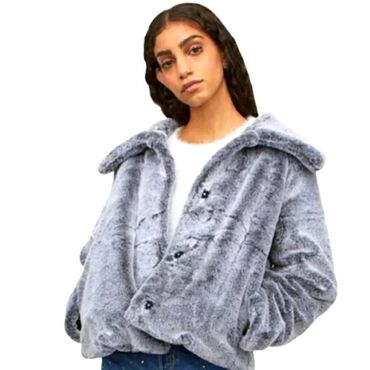 superdry everest jakna: S (EU 36), With lining, Faux fur, color - Grey