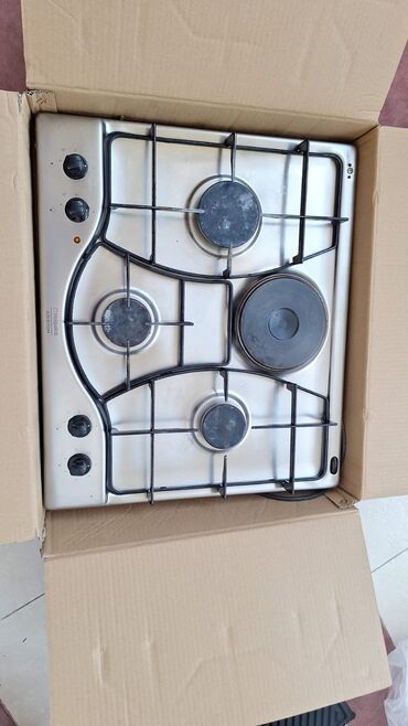 stolustu qaz sobasi: Плита Hotpoint-Ariston, Газовая, Настольная, 4 конфорки, Б/у