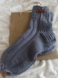 вязаные мужские пуловеры: Toxunma yun corab. 100% yun tərkibi. 41-42. Hazır eldə var