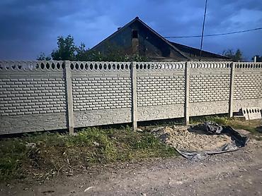 Бетонные еврозаборы: Декоративные железобетонные евро-ограждения (секции + столбы) - — 8