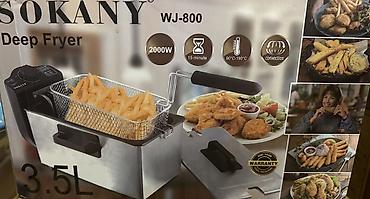 afon 9: SOKANY WJ-800 dərin yağda qızartma aparatı - Güc: 2000W - Tutum: 3.5 — 2