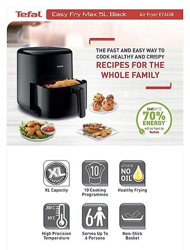 Fritozlar: Tefal Easy Fry Max hava fritözü Cəmi 1 dəfəyoxlama amaclı yemək — 11