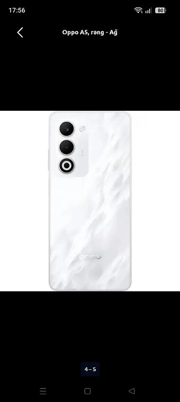 səs gücləndirən: Oppo A5, 256 GB, rəng - Ağ, Zəmanət, Sensor, Barmaq izi — 2