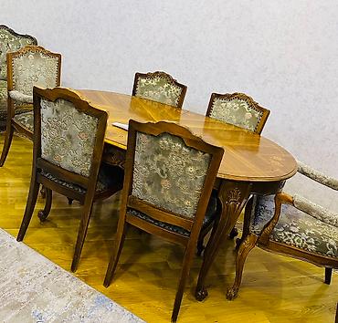 demir oturacaq: Satılır D10 stol ve 6 stul ideal vezyet — 2