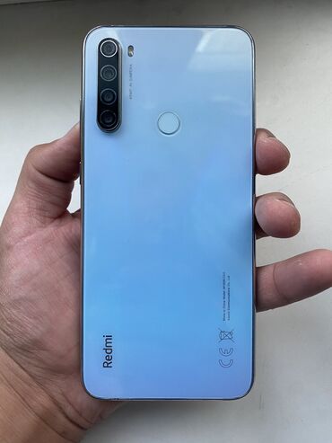 redmi note 8t: Redmi, Redmi Note 8T, Б/у, 32 ГБ, цвет - Голубой, 2 SIM