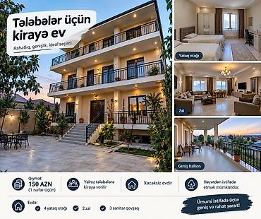 Kirayə evlər: 400 kv. m, 4 otaqlı — 2
