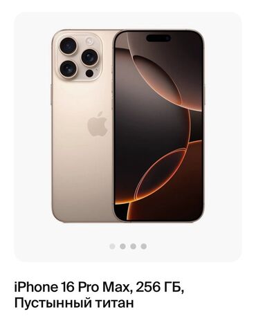 зарядка на ноутбук: IPhone 16 Pro Max, 256 ГБ, Desert Titanium