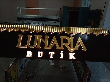 круглый стол на заказ: REKLAM İŞLƏRİ (qabarıq işıqlı və işıqsız hərflər, vinil, baner, divar — 2