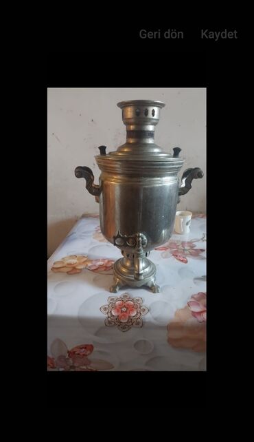 Samovarlar: İşlənmiş Od Samovar, 5 l, Ünvandan götürmə