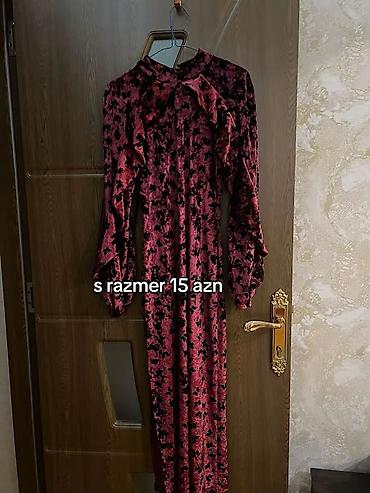 mexmer parca: Qadın uzun don – S ölçü - Material: məxməri toxuma, yumşaq və rahat - — 1