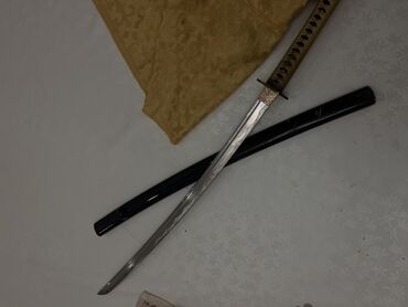 Коллекционные ножи: Катана сувенир углеродистый сталь качество мощь б/у