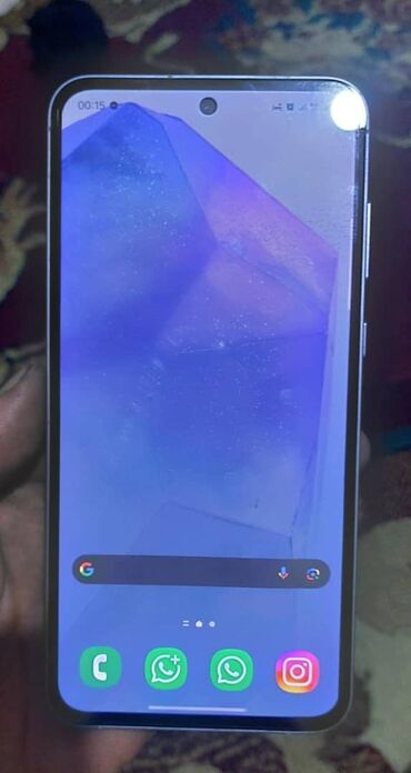 Samsung: Samsung Galaxy A55, Новый, 256 ГБ, цвет - Фиолетовый, 2 SIM