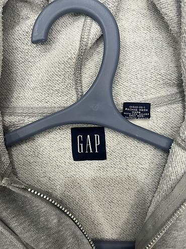 Толстовки: Толстовка на молнии GAP, серый меланж - Классическая модель с — 2