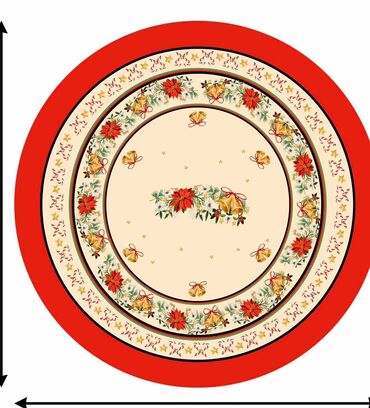 Kuhinjski tekstil: Stolnjak, Novo, bоја - Crvena — 8