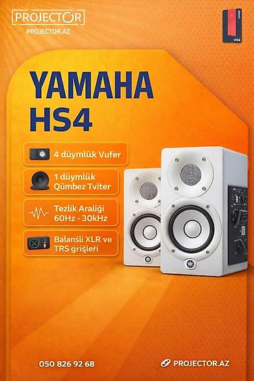 Yamaha HS4 studiya monitoru - 4 düymlük vufer – sıx və dəqiq aşağı lalafo.az -da Yamaha HS4 studiya monitoru - 4 düymlük vufer – sıx və dəqiq aşağı
