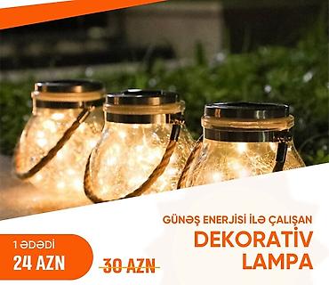 dekor qab: Yeni, Günəş lampası, Zəmanətsiz, Ünvandan götürmə, Ödənişli çatdırılma — 3