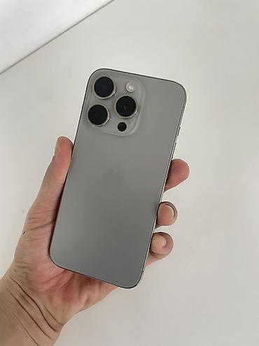 IPhone 15 Pro, Б/у, 128 ГБ, Natural Titanium, 87 %