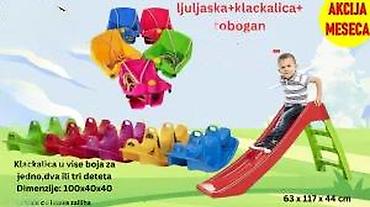 igracke za bazen: Komplet za igru: ljuljaška + klackalica + tobogan - Klackalica u više — 2