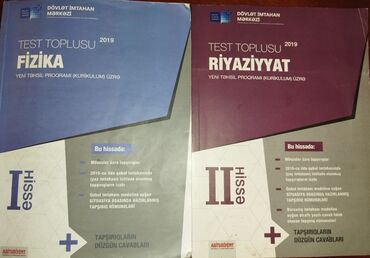 ali riyaziyyat: Fizika 1. Hissə toplu 3 AZN
Riyaziyyat toplusu artıq satıldı 😊