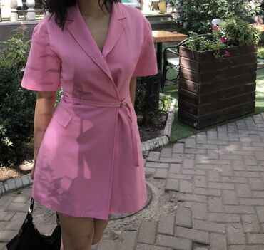 платье zara: Розовое платье ZARA 1500 
Размер S