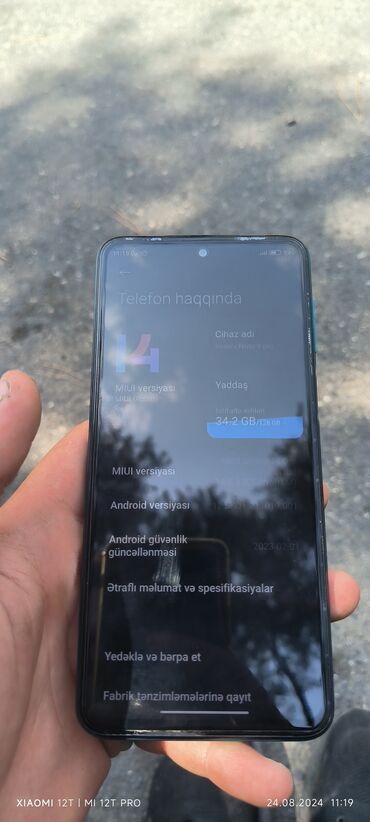 xiaomi redmi not 11 pro: Xiaomi Redmi Note 9 Pro, 128 GB, rəng - Göy, 
 Sensor, Barmaq izi, İki sim kartlı