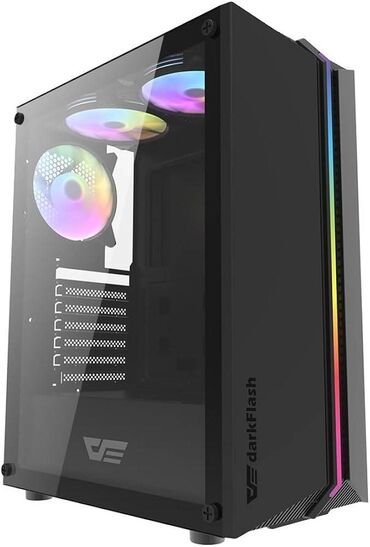 oyun kompüterlər: Ideal Veziyyetdedir DarkFlash Case-RGB-3FAN Ana Plata-H-81