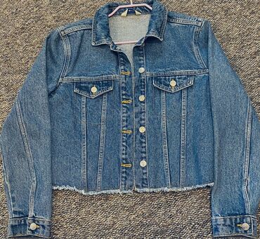 джинсовая короткая куртка: Джинсовая куртка, Осень-весна, S (EU 36)