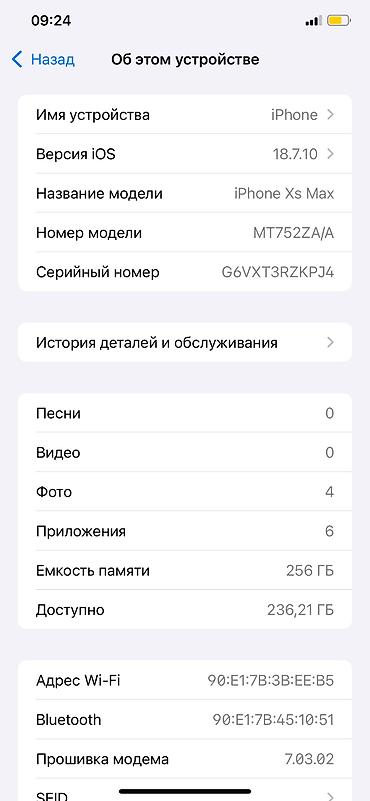 iphone se3: IPhone Xs Max, Б/у, 256 ГБ, Белый, Защитное стекло, 100 % — 6