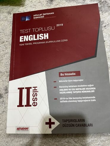 ingilis dili test banki 2 ci hisse cavablari 2001: İngilis dili Dim 2-ci hissə Təmizdir Sadəcə Cavablar hissəsi yoxdur