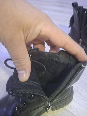 qara botinkalar: Uşaq üçün qara dəri botlar - Model: bağcıqlı qısa çəkmə (ankle boot) — 8