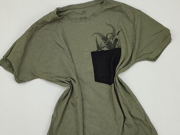 spódnice midi khaki: T-shirt, Medicine, XS (EU 34), condition - Good