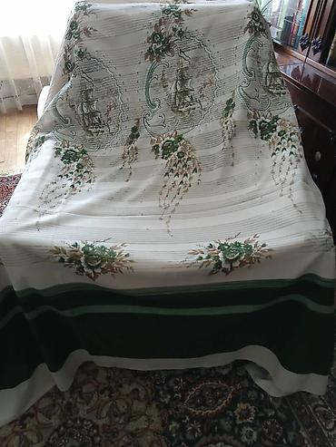 Текстиль: Комплект скатерть х/б с новыми салфетками - 1400 сом. Скатерть — 7