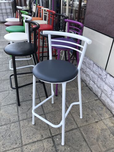Restoran mebeli: Bar oturacaqlari zavod istehsalidir qalin demirlidir oturacaq hisse — 14