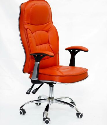 Ofis və oyun kresloları: Təkərli, Qolları tənzimlənir, Dəri — 12