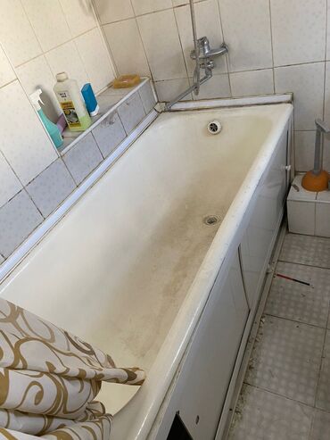 тумба под раковину в ванную: Ванна Прямоугольная, Чугун, Б/у