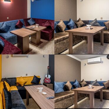 Mətbəx mebeli: Restoran kafe ucun kabinet kunc divan destleri.divan + qasisindaki