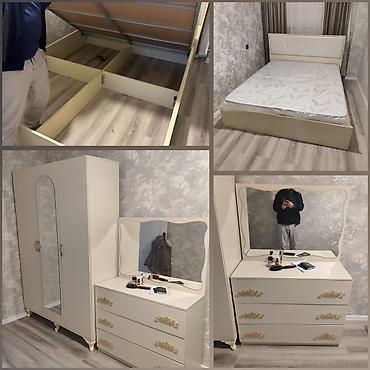 Mebel: Yataq dəsti satılır 450₼. Matrası var.Ünvan Biləcəri.8811.Fatimə99 E — 1