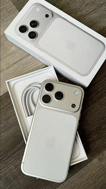 Техника жана электроника: IPhone 17 Pro Max, Колдонулган, 256 ГБ, Күмүш, Кабель, Куту, 98 % — 1