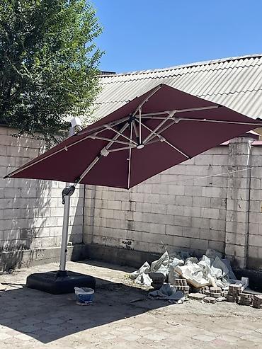 уголок устол: Уличный подвесной зонт с боковой стойкой(солнечная батарея) - — 1