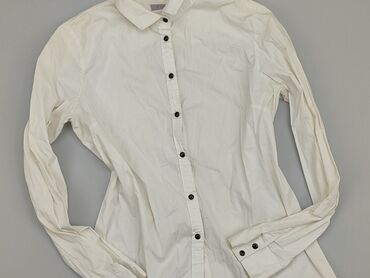 białe koronkowe bluzki z krótkim rękawem: Shirt, L (EU 40), condition - Very good