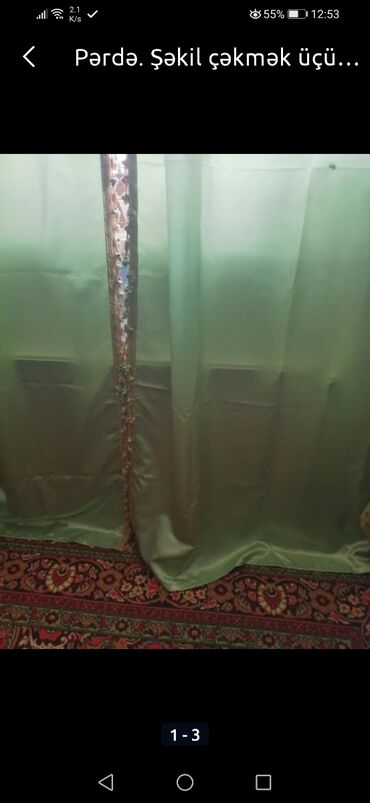 гобеленовая наволочка 50х70: Pərdə pakrıval 80azn.ayrı ayrıda satılır. Perdenin üstüde var.Şəkil