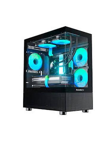 Комплектующие для ПК: Sevenhero Gaming K05 BK Case - Forma-faktor: Mid-Tower - Material — 1