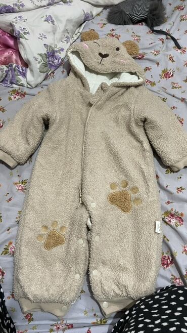 пижама кенгуру: Детские тёплые комбинезоны (2 шт.) 1) Плюшевый комбинезон-боди с