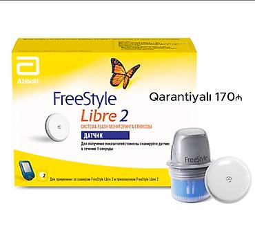 şəkər testi: FreeStyle Libre 2 qarantiyalı Asan şəkildə şəkər ölçümü Barmaq deşməyə — 1